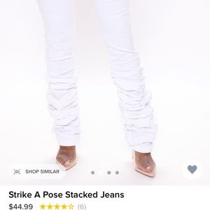 Fashion Nova Strike a Pose STACKED JEANS